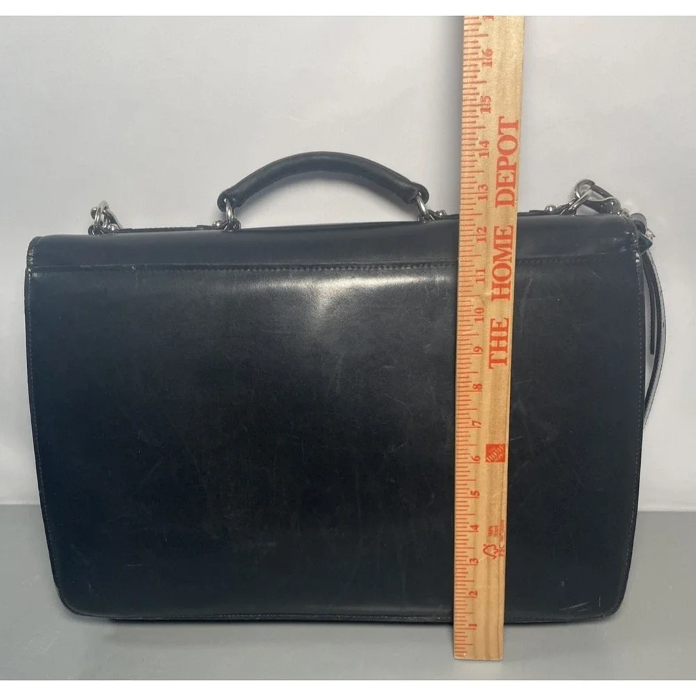 Black Leather Executive Professional Briefcase by Jack Georges